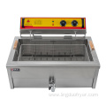 25L commercial counter top single cylinder Stainless steel fry fish electric fryer